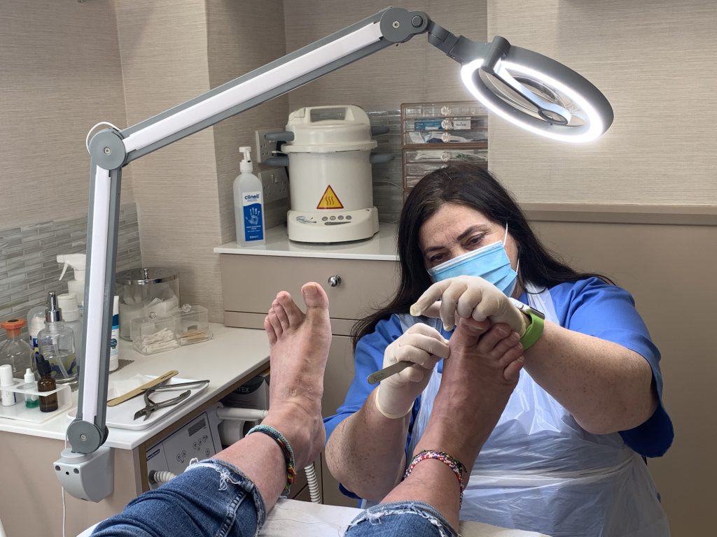 fionadoingpedicure2 Beauchamp Foot Care Beauchamp Foot Care